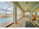 The lanai offers retractable screens, dining, and sitting areas at 24407 Riverfront Dr, Punta Gorda, FL 33980