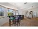 Bright breakfast nook with a large window and seating for four at 3753 Aba Ln, North Port, FL 34287