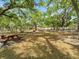A shady picnic area with picnic tables and mature trees, perfect for outdoor gatherings and relaxation at 478 Winwood Ct, Port Charlotte, FL 33954