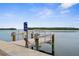 Fishing pier overlooking stunning wide open bay waters providing tranquil views of the surrounding area at 600 Sutton Pl # 101B, Longboat Key, FL 34228