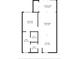 Detailed floor plan showing the layout of the home, including bedroom, living room, and kitchen dimensions at 600 Sutton Pl # 101B, Longboat Key, FL 34228