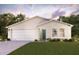 Charming single-story home with a two-car garage, a well-maintained lawn, and lovely landscaping at 7093 Roman Ave, North Port, FL 34291
