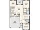 Open-concept floor plan features a great room, kitchen, primary suite with walk-in closet, and a 2-bay garage at 7452 W Cameo Cir, North Port, FL 34291
