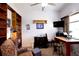 Functional home office space with built-in shelves and a comfortable work area at 7882 Dulce Ave, North Port, FL 34287