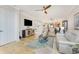 Comfortable living room with modern furnishings, hardwood floors, and an open layout at 1340 Rock Dove Ct # 132, Punta Gorda, FL 33950