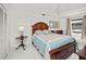Bedroom with modern decor, ceiling fan and closet at 2333 Rio De Janeiro Ave, Punta Gorda, FL 33983