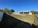 Large backyard with pool and screened lanai at 234 Shadow Nw St, Port Charlotte, FL 33952