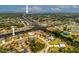 Stunning aerial view of the waterfront community and surrounding waterways at 4114 Yucatan Cir, Port Charlotte, FL 33948