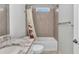 Clean bathroom features a shower-tub combination with neutral tile and granite vanity at 7028 N Plum Tree, Punta Gorda, FL 33955