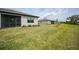 Manicured backyard with lush green lawn and minimal landscaping at 2232 Bonito Way, Port Charlotte, FL 33953
