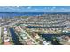 Breathtaking aerial view of a waterfront community with canals and stunning coastal scenery at 490 Via Esplanade, Punta Gorda, FL 33950