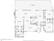 Detailed floor plan showcasing the layout of the home including the primary bedroom, kitchen, and screened patio/pool at 490 Via Esplanade, Punta Gorda, FL 33950