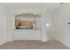 Eat-in kitchen area showcasing stainless steel appliances, granite countertops and ample lighting at 1156 Jonah Dr, North Port, FL 34289