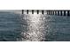Sunlight sparkles and dances on the surface of the water, reflecting off of posts in the background at 18584 Alphonse Cir, Port Charlotte, FL 33948
