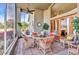 Spacious outdoor screened lanai, great for entertaining and enjoying the golf course view at 24260 Westgate Blvd, Port Charlotte, FL 33980