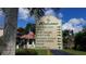 Community signage provides directions to the office, townhouses, yacht club, tennis courts and villas at 25188 Marion Ave # 1033, Punta Gorda, FL 33950