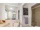 Bathroom with a tub, shower, and decorative art at 4053 Joseph St, Port Charlotte, FL 33948