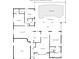 Detailed floor plan showcasing layout, including primary bedroom, swimming pool, kitchen, living spaces, and garage at 4053 Joseph St, Port Charlotte, FL 33948