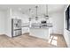 Modern kitchen features white cabinets, granite countertops, and stainless steel appliances for a stylish design at 551 Crandall Nw St, Port Charlotte, FL 33952