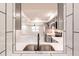 View of the open concept kitchen from the sink, showcasing the stainless steel appliances at 1357 Nimrod St, Port Charlotte, FL 33952