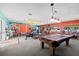 Well-equipped fitness center featuring exercise equipment and a pool table at 23465 Harborview Rd # 915, Punta Gorda, FL 33980
