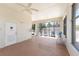 A community room with ceiling fans and large windows at 240 West End Dr # 622, Punta Gorda, FL 33950