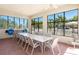 Community room with large windows, tables, and chairs at 240 West End Dr # 622, Punta Gorda, FL 33950