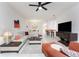 Open concept living room offering modern decor and ample seating at 240 West End Dr # 622, Punta Gorda, FL 33950