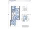 Detailed floor plan showcasing a 3-bedroom, 2-bath unit with a lanai and spacious living area at 240 West End Dr # 622, Punta Gorda, FL 33950
