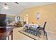 Inviting dining area with tile floors and view of the cozy living space, perfect for entertaining at 25313 Durango Ct, Punta Gorda, FL 33955