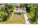 Charming single-story home featuring a well-manicured front yard and a welcoming entrance, perfect for suburban living at 2679 Pascal Ave, North Port, FL 34286