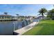 This waterfront property includes a private dock, ready for boating and enjoying the serene water views at 2850 Magdalina Dr, Punta Gorda, FL 33950