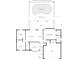 Detailed floor plan showcasing layout with bedrooms, bathrooms, living spaces, and pool area at 3078 Mancini Ter, Punta Gorda, FL 33983