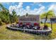Meadow Run community sign with attractive landscaping and a deed-restricted designation at 3287 Meadow Run Cir, Venice, FL 34293