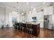 Stylish kitchen featuring a large island, modern appliances, and elegant pendant lighting at 347 Portofino Dr, Punta Gorda, FL 33950