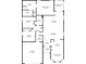 A black and white floor plan of the home at 5309 Shell Mound Cir, Punta Gorda, FL 33982