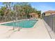 Community pool features a covered cabana, providing shade and relaxation for residents to enjoy at 7196 N Plum Tree # 323, Punta Gorda, FL 33955