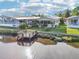 Waterfront homes with private docks amid verdant foliage and sparkling waters at 724 Blackburn Blvd, North Port, FL 34287