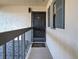 Cozy entryway showcasing a stylish door and welcome mat at 19505 Quesada Ave # Ee202, Port Charlotte, FL 33948