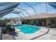 Enclosed pool with a patio space and outdoor seating, great for entertaining at 2304 Bonn Ct, Punta Gorda, FL 33983