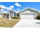 Attractive single-story home featuring tidy landscaping, a two-car garage, and a pleasant front entrance at 23482 Moreland Ave, Port Charlotte, FL 33954