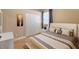 Comfortable bedroom featuring a large closet and neutral decor at 2363 Jasmine Way, North Port, FL 34287