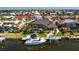 Waterfront home with boat dock and lush landscaping in a desirable neighborhood at 3657 Aruba Ct, Punta Gorda, FL 33950