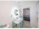 Bathroom with modern sink, vanity, and decorative ladder at 4238 Gardner Dr, Port Charlotte, FL 33952