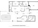 Detailed floor plan of the house with measurements and layout of the rooms with a screened lanai and pool at 7344 Arrowhead Run, Lakewood Ranch, FL 34202