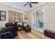 Spacious home office with hardwood floors, natural light, and view to the foyer at 95 N Marion Ct # 226, Punta Gorda, FL 33950