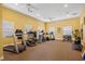 Bright community gym featuring modern treadmills, elliptical machines, and free weights for resident fitness at 95 N Marion Ct # 126, Punta Gorda, FL 33950