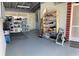 Spacious garage with ample storage space, offering convenient parking and organizational solutions at 123 Poinsettia Ne Cir, Port Charlotte, FL 33952