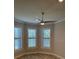 Bedroom featuring recessed lighting, ceiling fan, and windows with plantation shutters at 1263 Cicely Ct, North Port, FL 34289