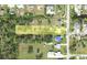 Overhead shot showcases property boundaries and neighborhood layout in detail at 1270 Manor Rd, Englewood, FL 34223